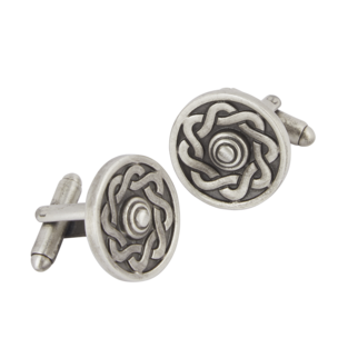 Celtic Shield Matt Cufflinks