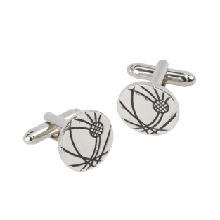 Etched Thistle Cufflinks