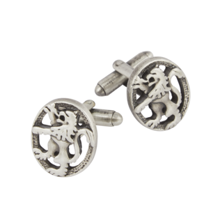 Matt Lion Rampant Cufflinks