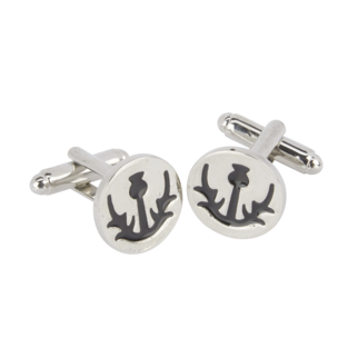 Simple Thistle Cufflinks