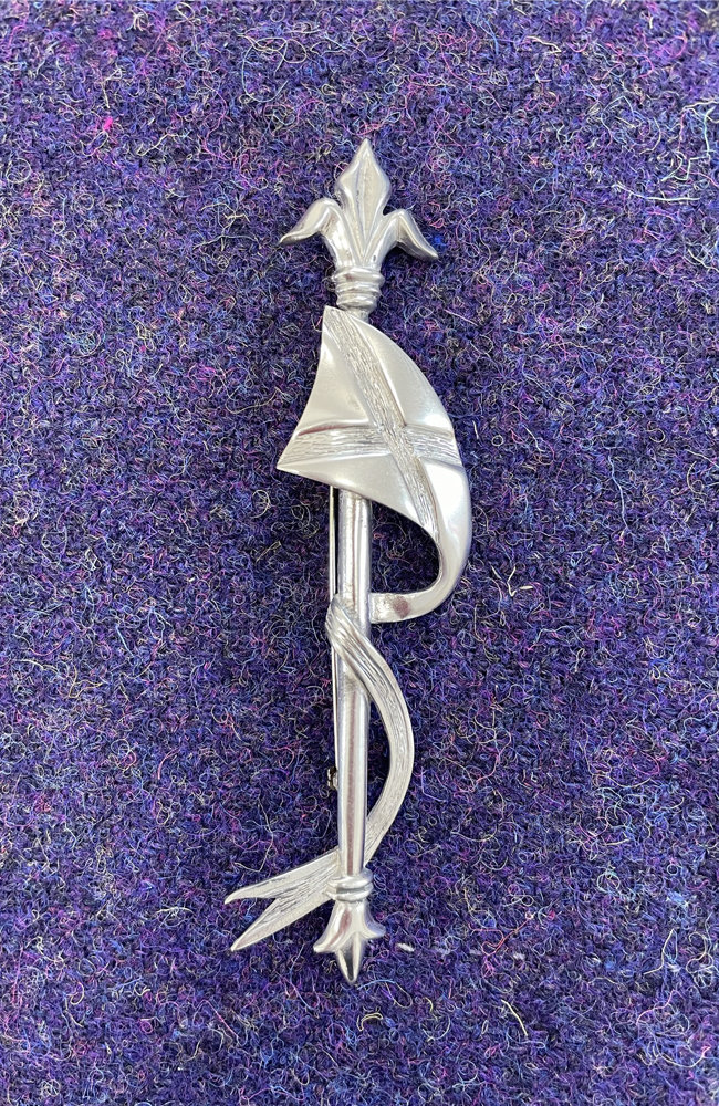 Saltire Kilt Pin